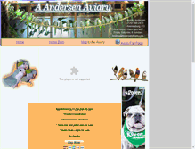 Tablet Screenshot of andersenaviary.com